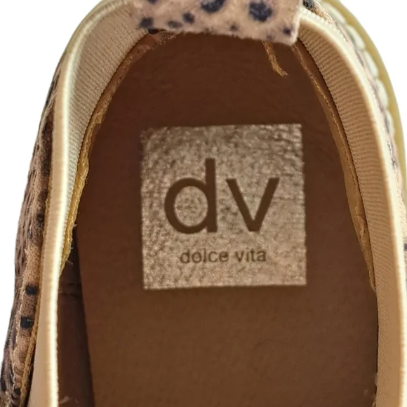 Dolce Vita Women's Leopard Print Slip On Ankle Boots 8.5 - Picture 9 of 13
